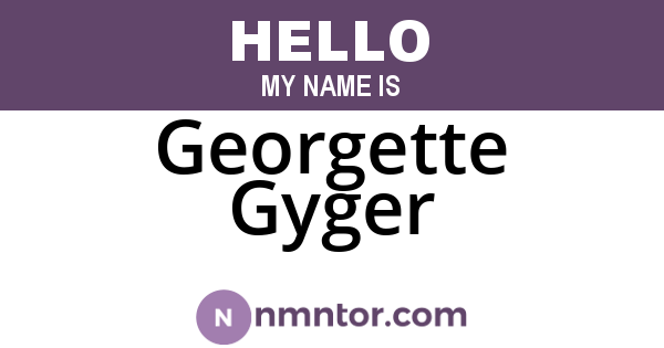 Georgette Gyger