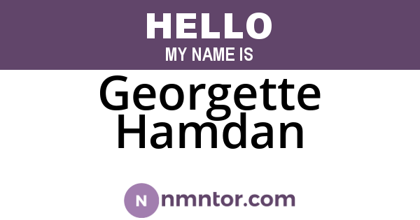 Georgette Hamdan