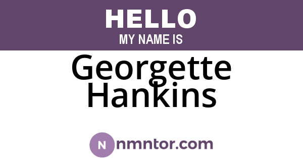 Georgette Hankins