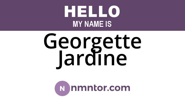 Georgette Jardine