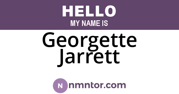 Georgette Jarrett