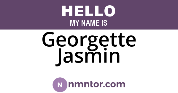 Georgette Jasmin
