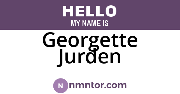 Georgette Jurden