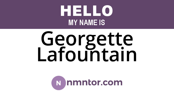 Georgette Lafountain