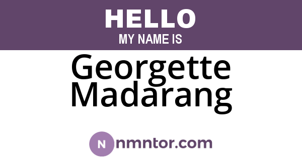 Georgette Madarang