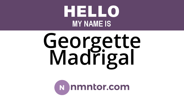 Georgette Madrigal