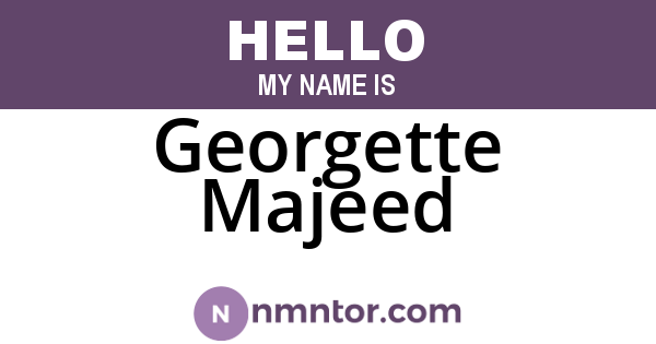 Georgette Majeed