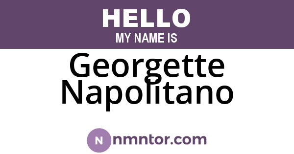 Georgette Napolitano