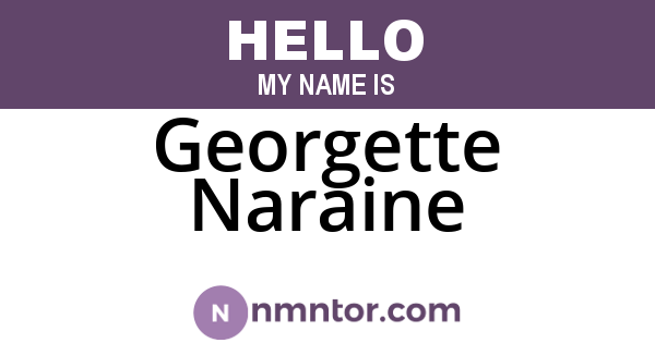 Georgette Naraine