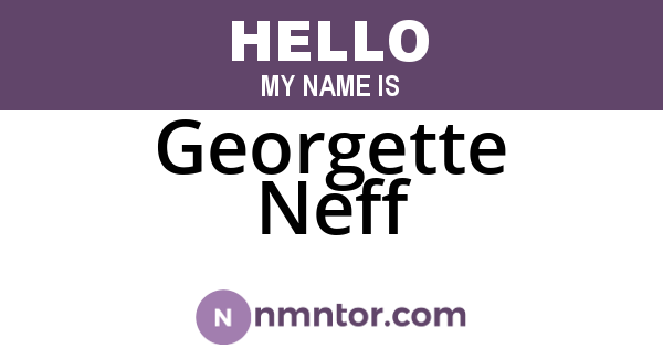 Georgette Neff