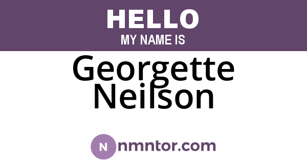 Georgette Neilson