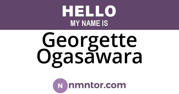 Georgette Ogasawara