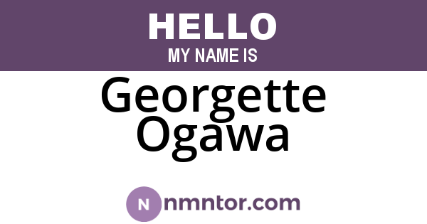 Georgette Ogawa