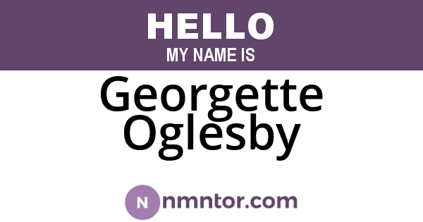 Georgette Oglesby