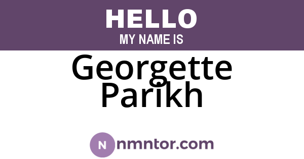 Georgette Parikh
