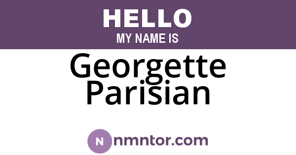 Georgette Parisian