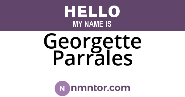 Georgette Parrales
