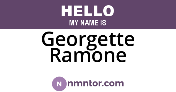 Georgette Ramone