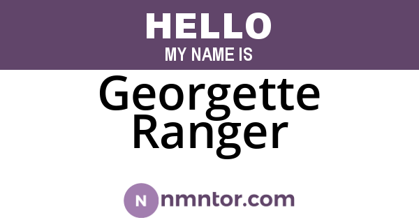 Georgette Ranger