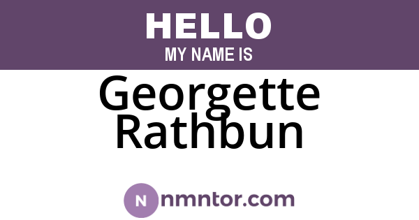 Georgette Rathbun