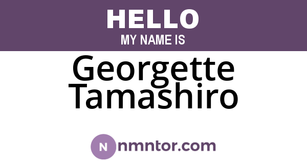 Georgette Tamashiro