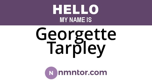 Georgette Tarpley
