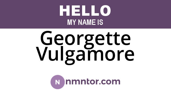 Georgette Vulgamore