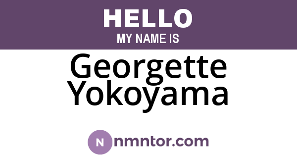 Georgette Yokoyama