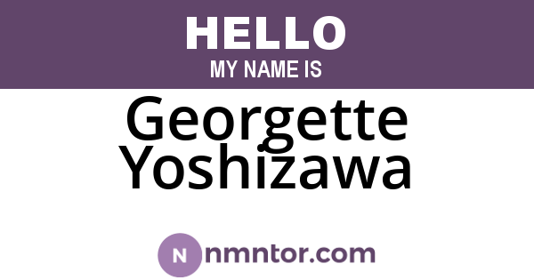 Georgette Yoshizawa