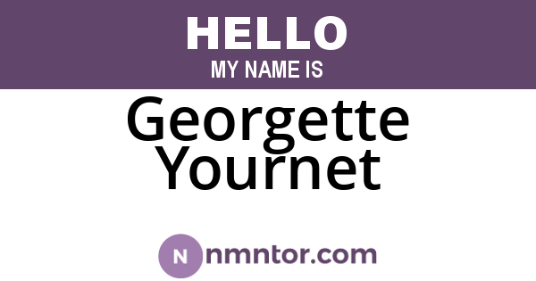 Georgette Yournet
