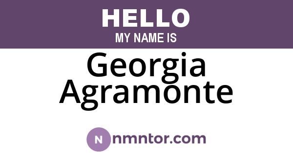 Georgia Agramonte
