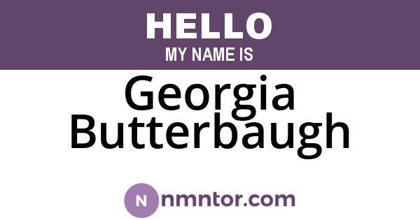 Georgia Butterbaugh