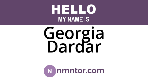 Georgia Dardar
