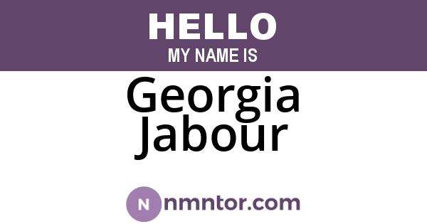 Georgia Jabour