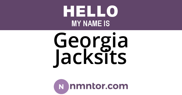 Georgia Jacksits