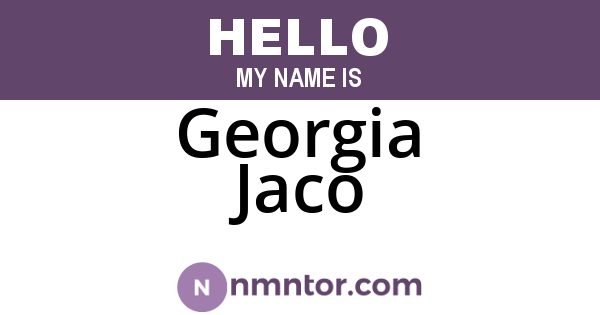 Georgia Jaco