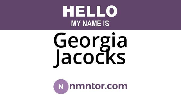 Georgia Jacocks