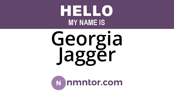 Georgia Jagger