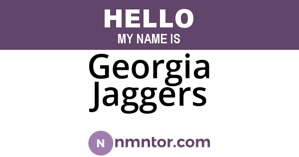 Georgia Jaggers