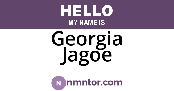 Georgia Jagoe