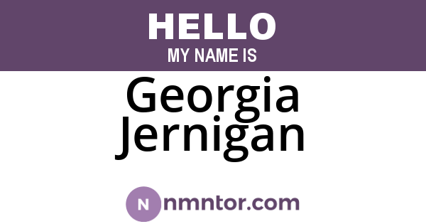 Georgia Jernigan