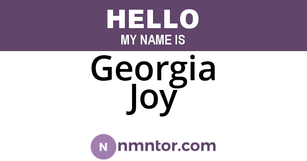 Georgia Joy