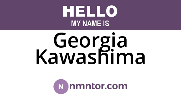 Georgia Kawashima