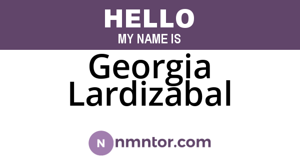 Georgia Lardizabal