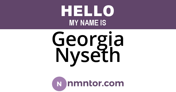 Georgia Nyseth