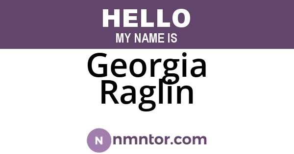 Georgia Raglin