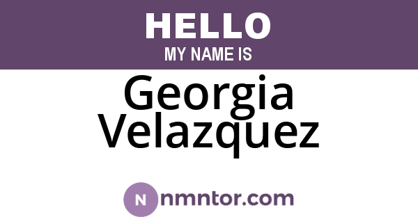 Georgia Velazquez