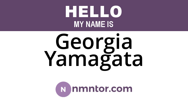 Georgia Yamagata