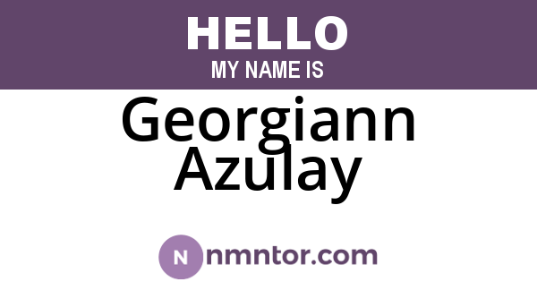 Georgiann Azulay