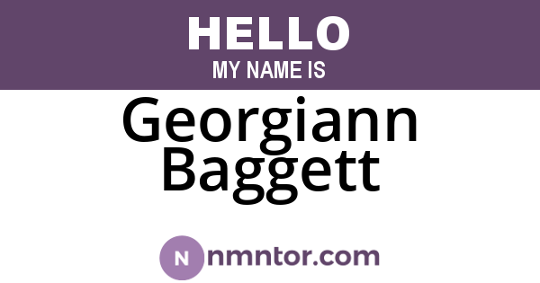Georgiann Baggett